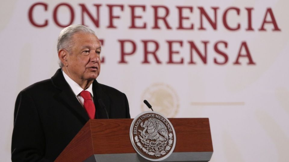 López Obrador durante su conferencia Mañanera. FOTO: Cuartoscuro