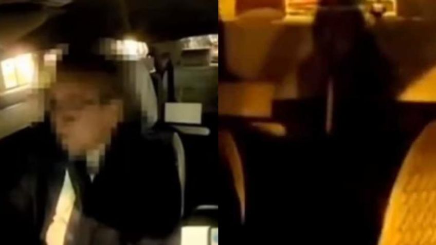 Taxista capta aterrador fantasma en el asiento trasero | VIDEO