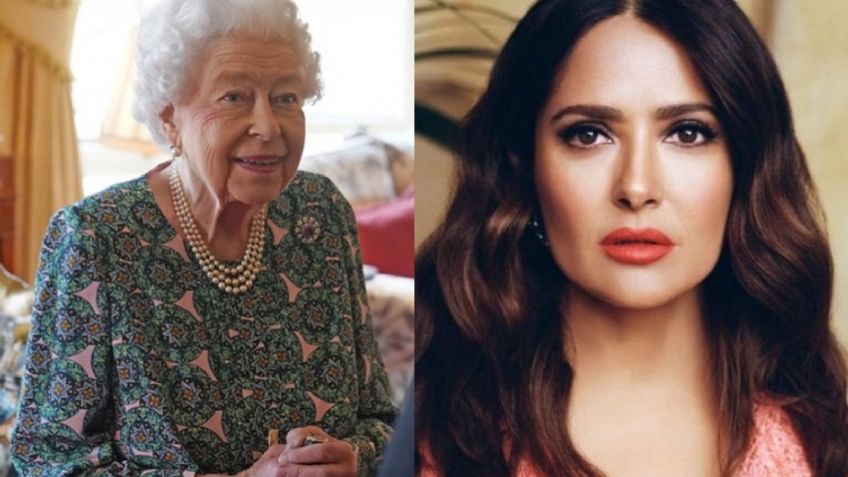 Salma Hayek envía mensaje a la Reina Isabel II; esto le dijo FOTO