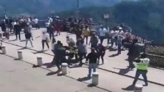 ¡PELEA entre TURISTAS! Se arma la campal en Zacatlán, Puebla: VIDEO