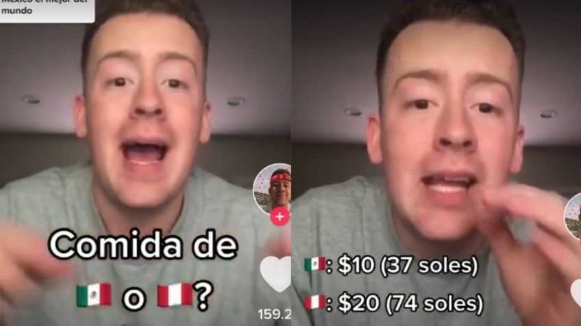 "Mil veces": "Gringo" asegura que la comida peruana es mejor que la mexicana y arma guerra tiktokera