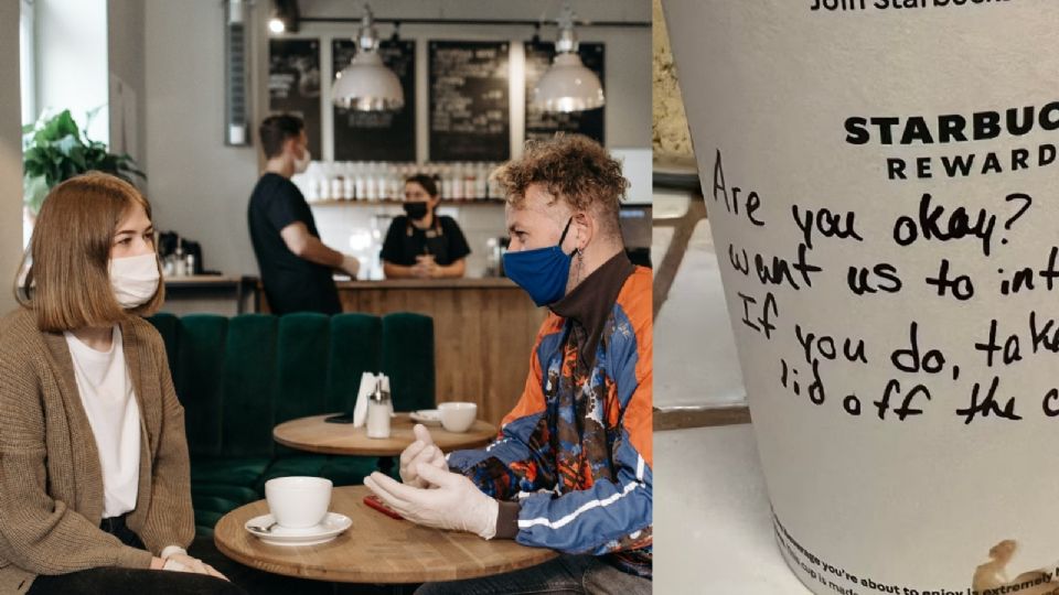 '¿Estás bien?' Empleado de una cafetería ayuda a estudiante acosada. (Foto: Especial)