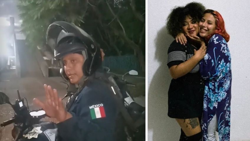 Policías piden a pareja de mujeres ser "discretas" al besarse en público, los acusan de lesbofobia