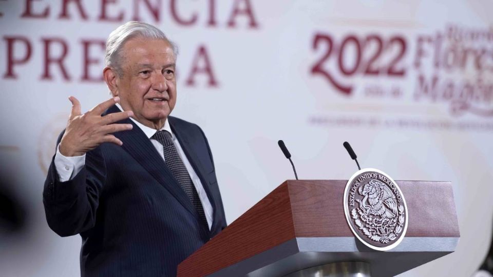 AMLO durante la Mañanera