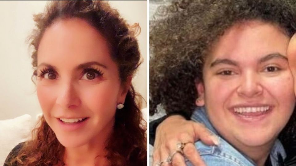 Lucerito y su mamá son idénticas y una foto lo demuestra. Foto: Especial