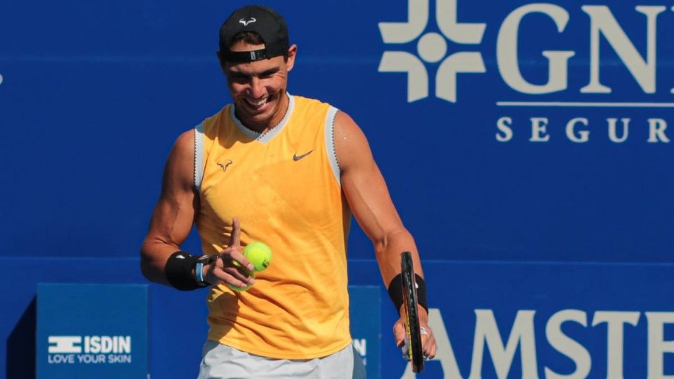 Rafael Nadal, hasta en los entrenamientos, se roba el corazón de los mexicanos