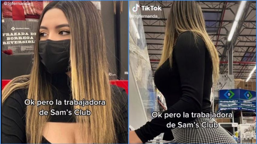 Despiden a empleada de Sams que se viralizó en TikTok por su belleza | VIDEO