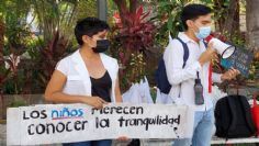 Decenas de personas marchan para exigir la paz en Colima