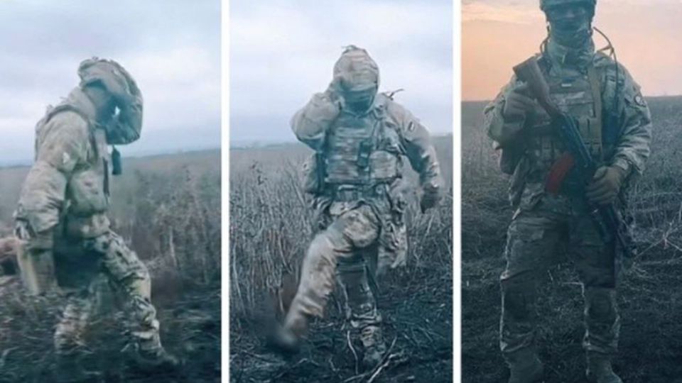 El soldado aprovecha TikTok enseñarle a sus hijas que está bien. Foto: Especial