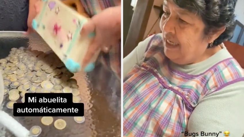 La mejor del mundo; esta abuelita rompió el cochinito para que su nieta pueda ver a Bad Bunny