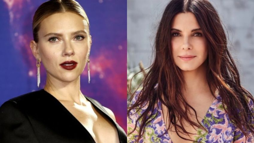 El beso que se dieron Scarlett Johansson y Sandra Bullock en público que nadie recuerda: VIDEO