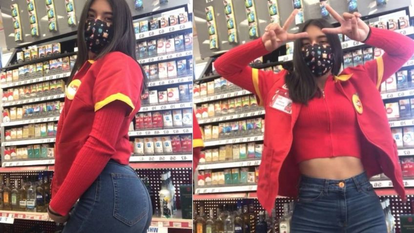 Joven cajera del Oxxo se hace viral con sus fotos; fue bailarina de Poncho de Nigris