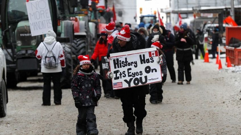 Canadá: Protesta contra medidas sanitarias paraliza la capital