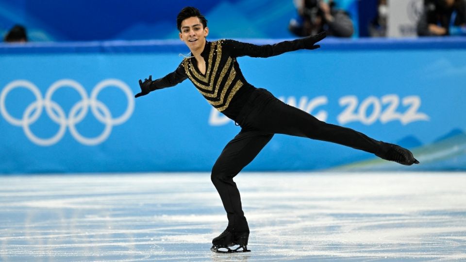 El patinador mexicano destacó en su paso por los JJOO de Invierno de Beijing 2022. | Foto: AFP