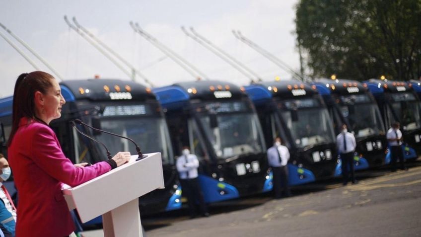 Ocho trolebuses se suman al STE de la Ciudad de México