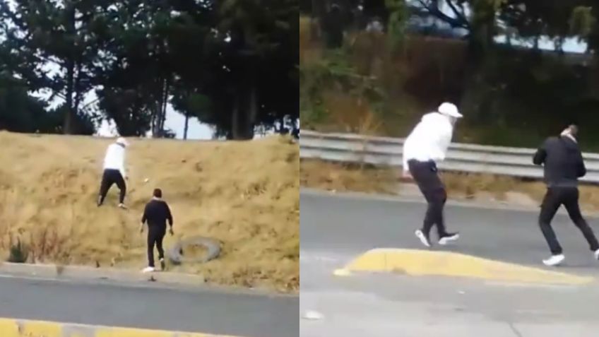 "Ayúdenos, es un ratero": Hombre enfrenta a un asaltante en Metepec | VIDEO