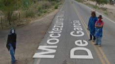 Google Maps capta a misteriosos hombres con espeluznantes máscaras en carretera mexicana