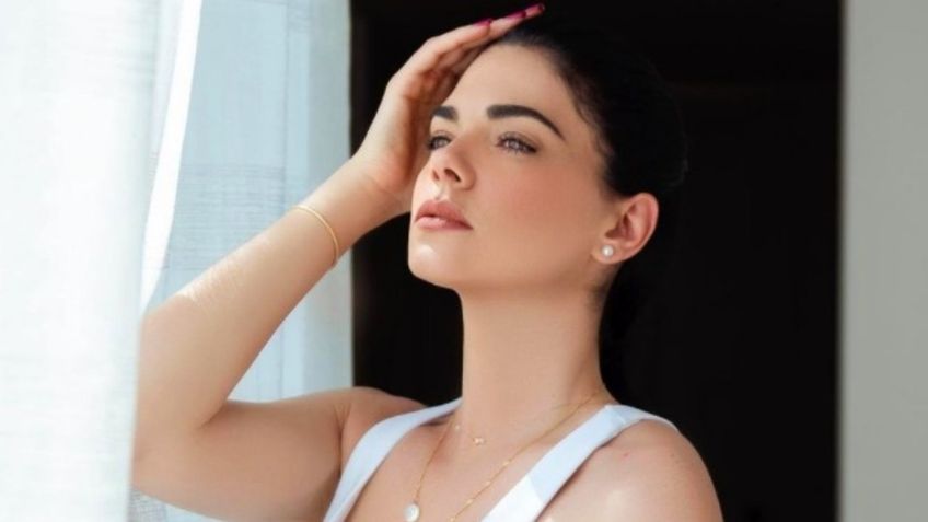 Livia Brito se luce en vestido blanco de encaje y presume su belleza