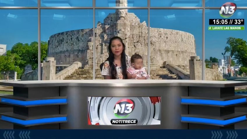 Histórico: Una periodista mexicana se vuelve viral por salir al aire en un noticiero con su bebé en brazos