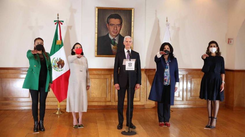 Cambio de gabinete en el EDOMEX: Alfredo Del Mazo designa a 4 mujeres como nuevas titulares