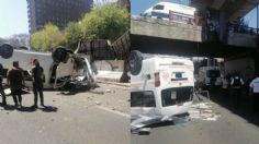 Cae combi de puente en Tlalnepantla; hay al menos ocho heridos