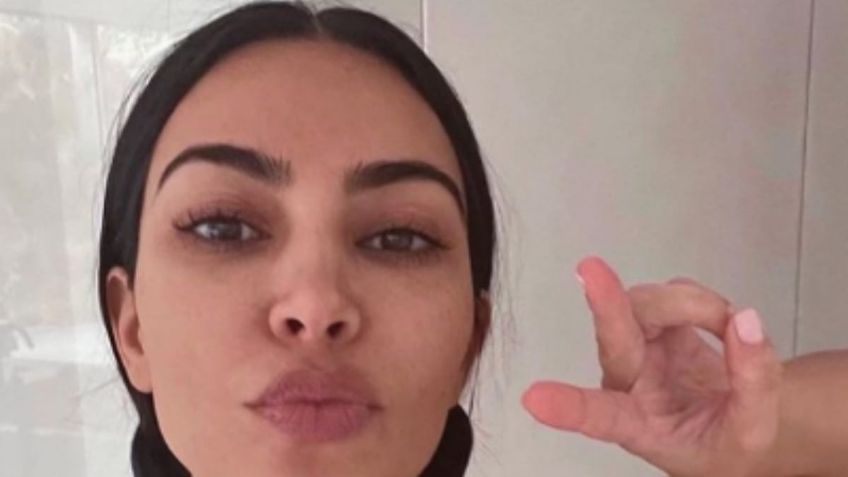 Así luce Kim Kardashian sin una gota de maquillaje