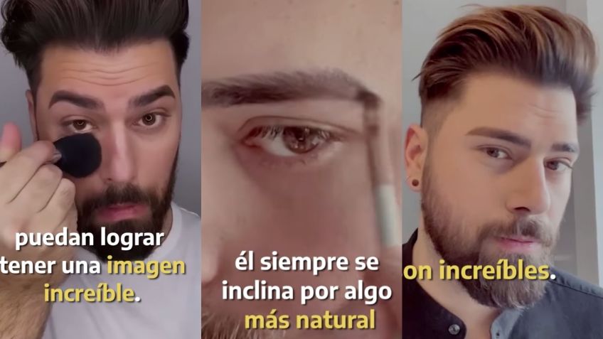 ¿Maquillaje para hombres? Tiktoker revela los mejores trucos para lucir natural