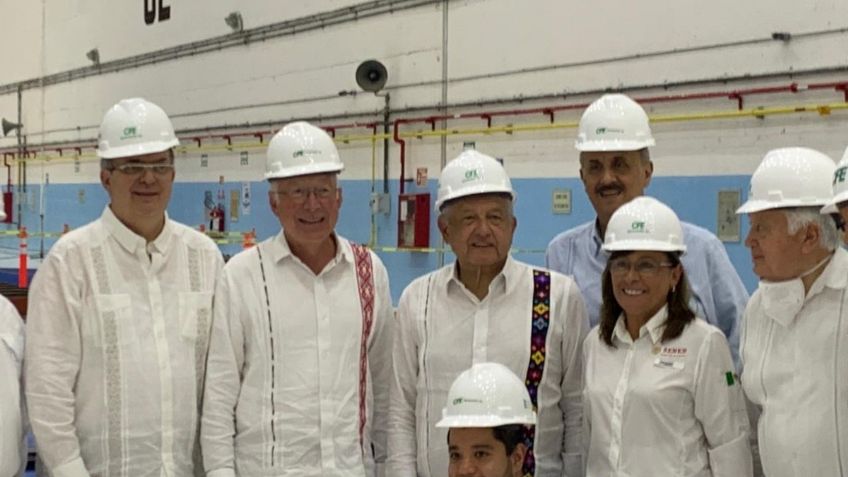 AMLO supervisa la presa Peñitas de la CFE