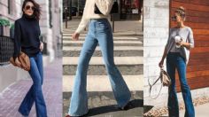 ¡Skinny jeans acampanados! Así se deben usar en 2022 para estar a la moda