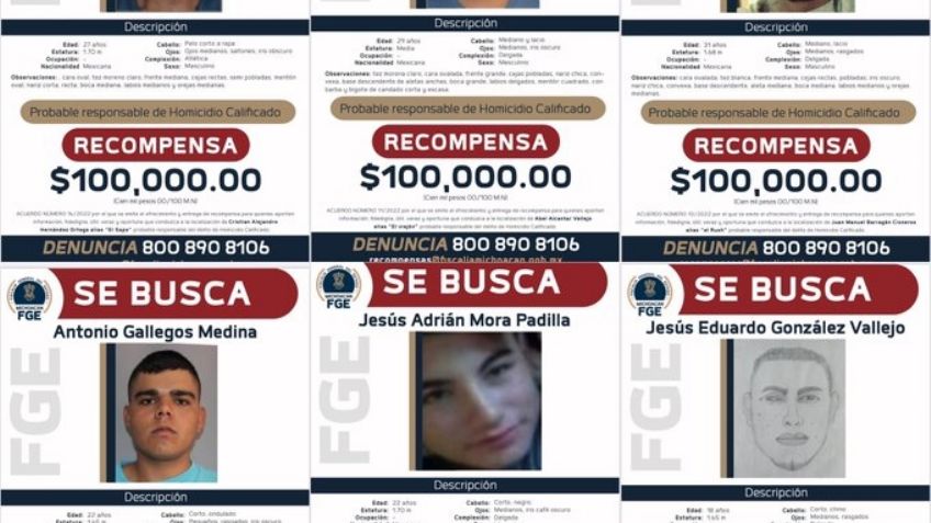 Identifican a seis presuntos implicados en la masacre de San José de Gracia: hay recompensa por ellos