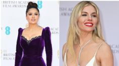 Sienna Miller se queda dormida en el regazo de Salma Hayek durante los BAFTA