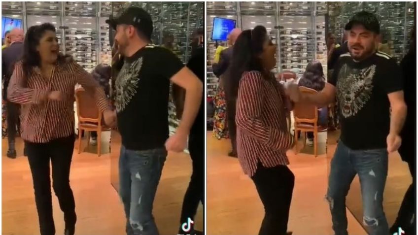 Victoria Ruffo enseña a bailar cumbia a José Eduardo Derbez y enloquecen TikTok: VIDEO