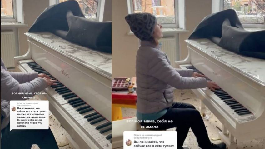 La verdad tras el video de la pianista ucraniana tocando una melodía mientras su casa fue bombardeada