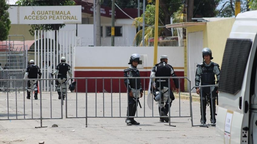 Guardia Nacional toma control del puerto fronterizo en Chiapas