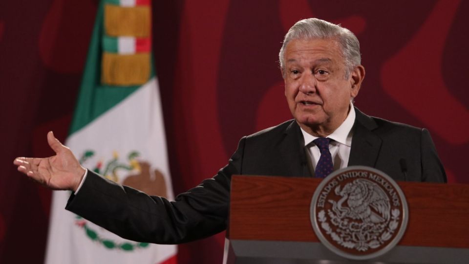 López Obrador durante su conferencia Mañanera de este viernes. FOTO: Cuartoscuro