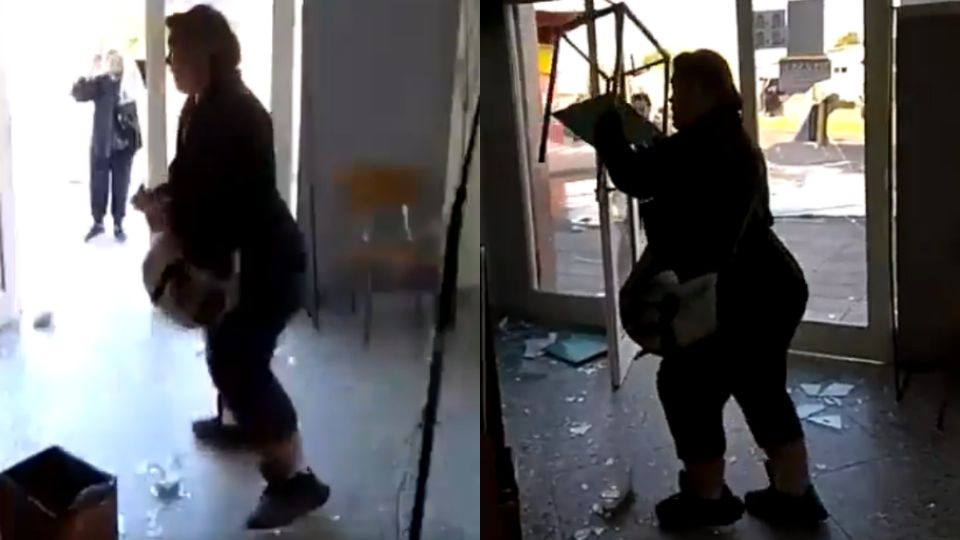 La mujer reaccionó de forma violenta después de que se le negó un trámite