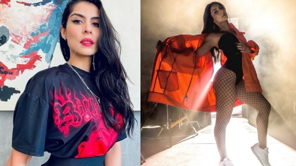 María León es una de las famosas que ha impuesto las medias de red como una tendencia de primavera.