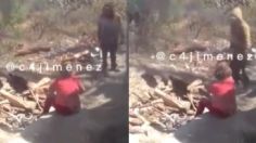 "Cállate o te mocho las manos": Captan a sujeto amenazando a su mamá con un hacha en Querétaro | VIDEO