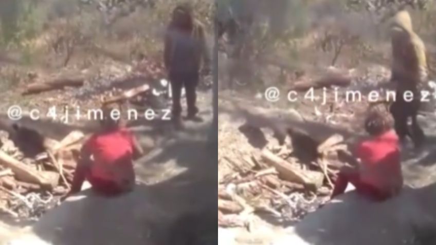 "Cállate o te mocho las manos": Captan a sujeto amenazando a su mamá con un hacha en Querétaro | VIDEO