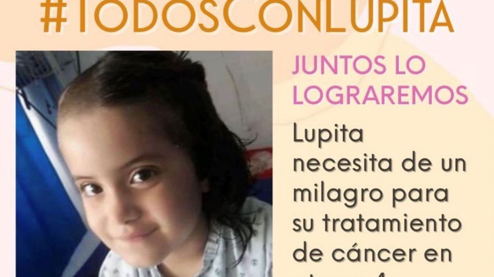 Lupita tiene 6 años y está luchando contra el cáncer