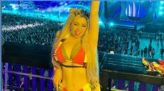 La Bebeshita deja sin aliento a sus fans con impactante vestido rojo | VIDEO