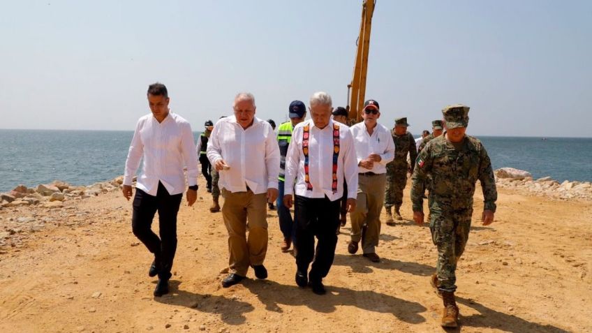 AMLO supervisa Corredor Interoceánico Istmo de Tehuantepec en Oaxaca