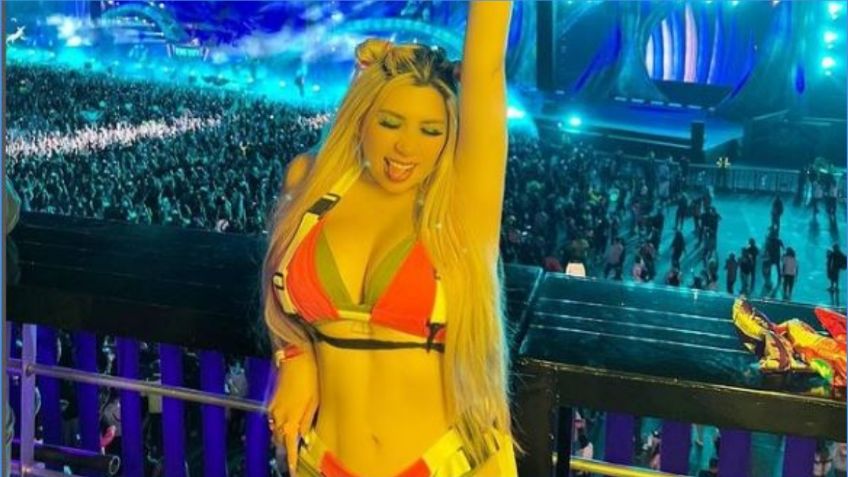 La Bebeshita deja sin aliento a sus fans con impactante vestido rojo | VIDEO