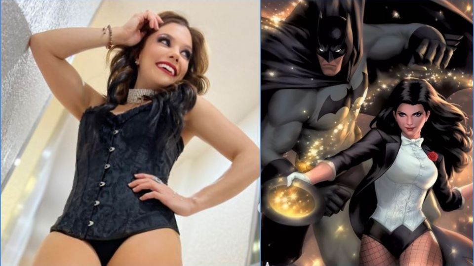 La conductora emuló un atuendo similar al que utiliza la hechicera Zatanna en DC