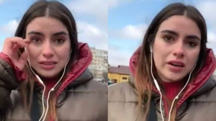 "¡Llévate a mi hija!" Periodista rompe en llanto luego que padre ucraniano le suplica poner a salvo a su hija