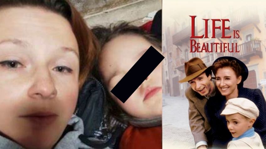 Madre ucraniana recrea la película "La vida es bella" para ocultar invasión rusa a su hija