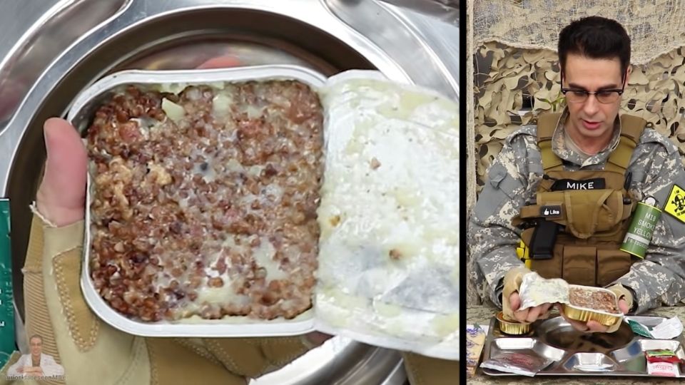 Parte de la dieta que se consume en el ejército de Rusia. FOTO: Especial