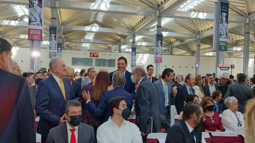 Carlos Slim, Emilio Azcárraga y Carlos Bremer apoyan la inauguración del AIFA