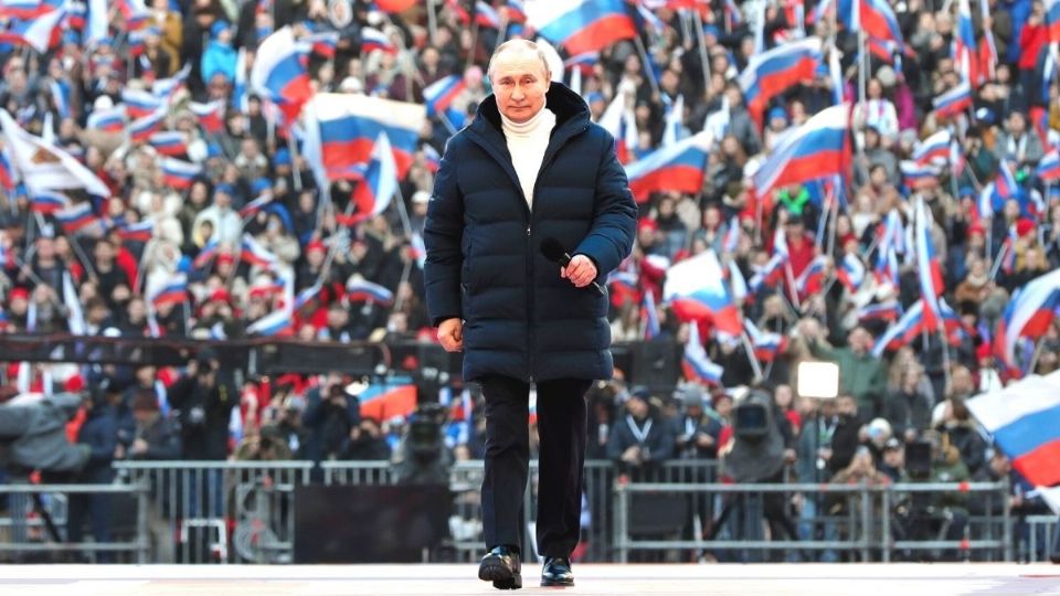 TRIUNFO. Hace unos días, Putin conmemoró el aniversario de la anexión de Crimea