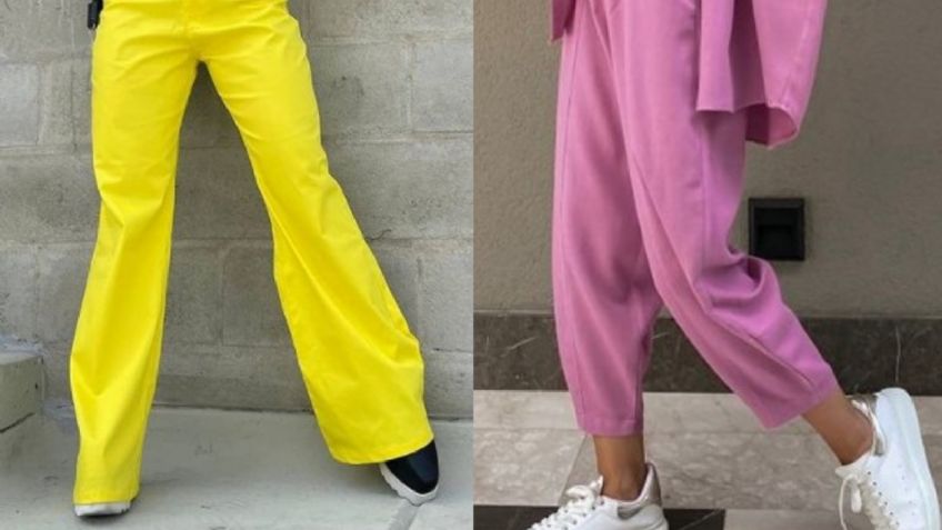 ¡Regresan los pantalones de colores! 5 looks que puedes usar esta temporada